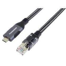 PremiumCord Ethernetový kabel USB-C -> LAN RJ45 10/100/1000 MBIT délka 1m