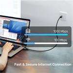 PremiumCord Ethernetový kábel USB-C -> LAN RJ45 10/100/1000 MBIT dĺžka 1 m