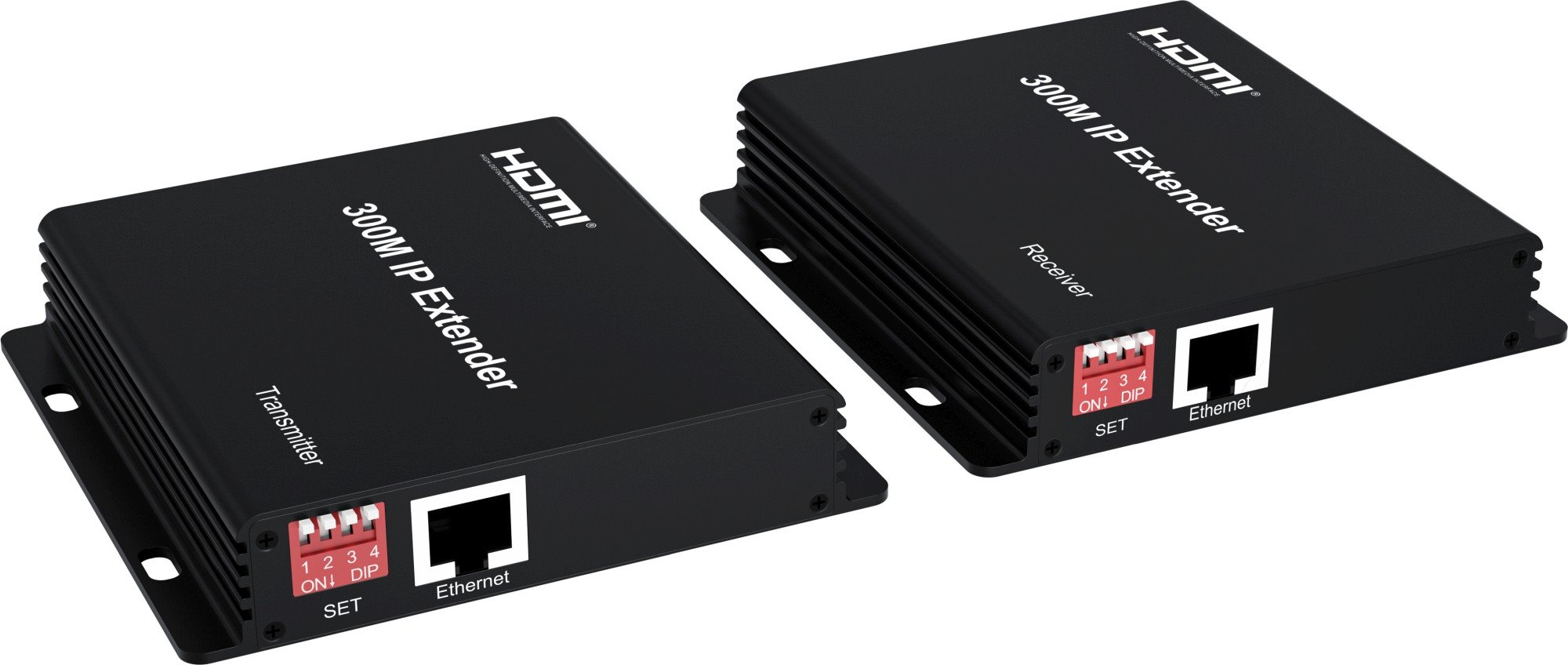PremiumCord HDMI Full HD 1080p IP extender na 300m, over Ethernet, pro počítačovou síť