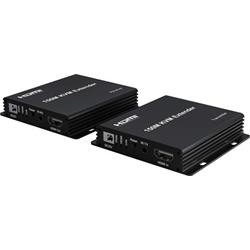 PremiumCord HDMI KVM extender na 150m přes jeden kabel Cat5e/Cat6, FULL HD 1080p