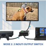PremiumCord HDMI prepínač 4K, FULL HD 1080p obojsmerný 2-1 alebo 1-2