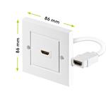 PremiumCord HDMI zásuvka v panelu 1x HDMI A - HDMI A Female/Female