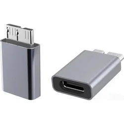 PremiumCord Hliníkový adaptér USB C samica - USB3.0 Micro B samec