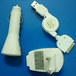 PremiumCord iPhone 3G nabíjecí kit, USB kabel, adaptér 230V a auto 12V 8592220010454 - Data switches a jiné přepínače