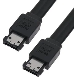 PremiumCord Kabel eSATA-eSATA, 50 cm,stíněný,černý