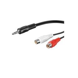 PremiumCord Kabel Jack 3.5mm-2xCINCH M/F 1,5m