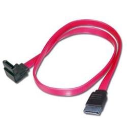 PremiumCord kabel SATA 0,5m 1x 90°+1x rovný konektor