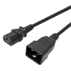 PremiumCord Kabel síťový propojovací 230V 10A 2m, konektory IEC 320 C13 - IEC 320 C20