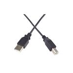 PremiumCord Kabel USB 2.0, A-B, 2m barva černá