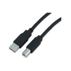 PremiumCord Kabel USB 2.0, A-B, 2m barva černá