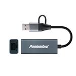 PremiumCord ku31ether07 – Adaptér USB-C a USB-A, 15 cm