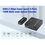 PremiumCord kuext5 – optický predlžovací kábel USB 3.2, 150 m