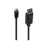 PremiumCord Mini DisplayPort - DisplayPort 1.2 přípojný kabel M/M 2m