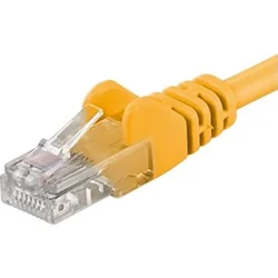 PremiumCord Patch kábel UTP CAT6 10m žltý