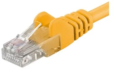 PremiumCord Patch kabel UTP CAT6 10m žlutý