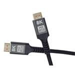PremiumCord ULTRA HDMI 2.1 High Speed + Ethernet kábel 8K@60Hz, pozlátený 0,5 m