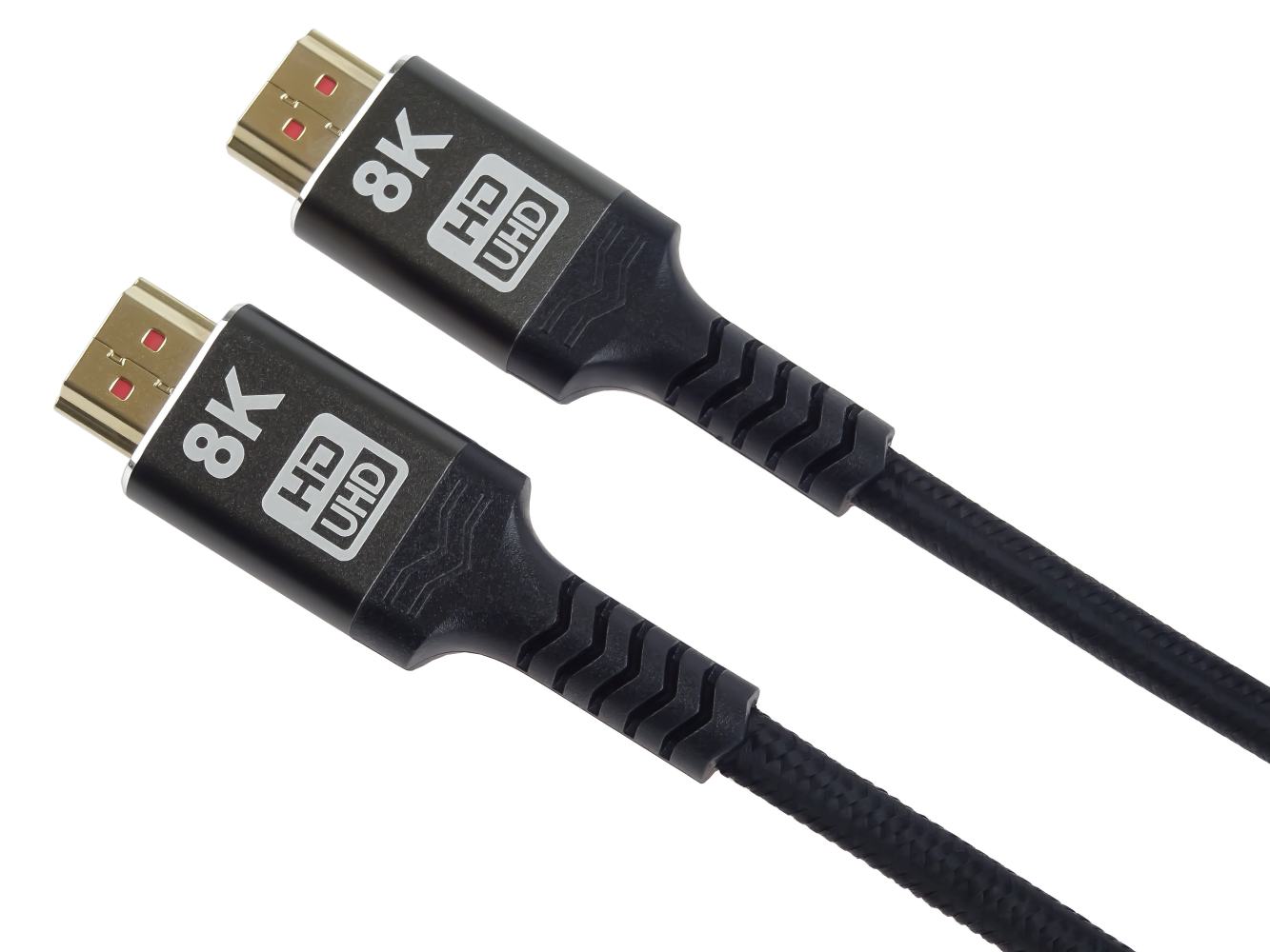 PremiumCord ULTRA HDMI 2.1 High Speed + Ethernet kabel 8K@60Hz,zlacené 2m