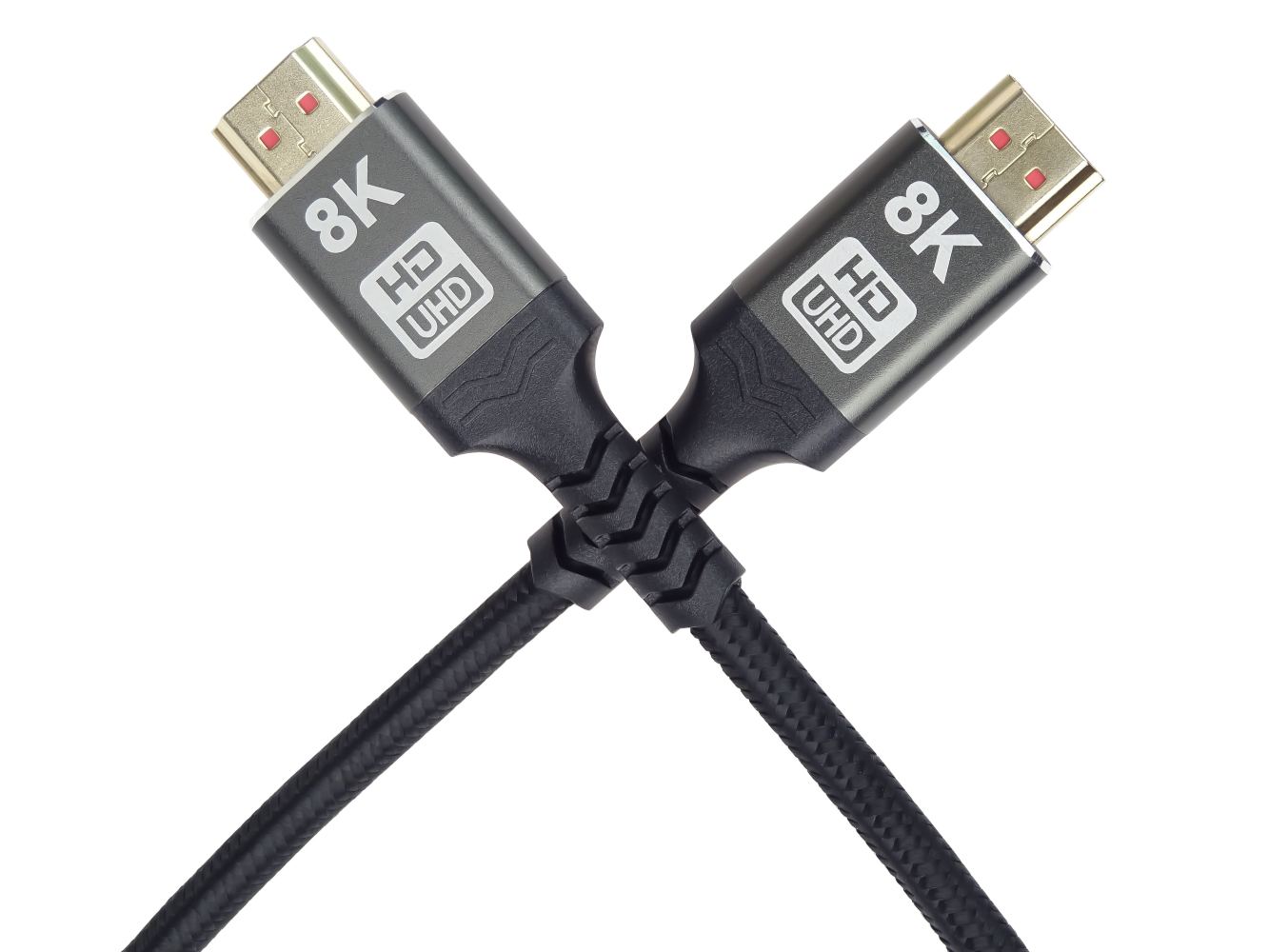 PremiumCord ULTRA HDMI 2.1 High Speed + Ethernet kabel 8K@60Hz,zlacené 5m