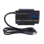 PremiumCord USB 2.0 - IDE + SATA adaptér s káblom a prídavným napájaním