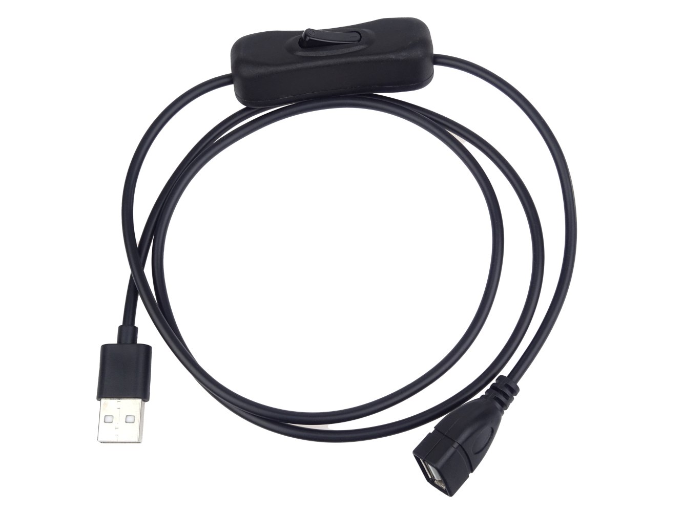 PremiumCord USB 2.0 kabel prodlužovací s vypínačem