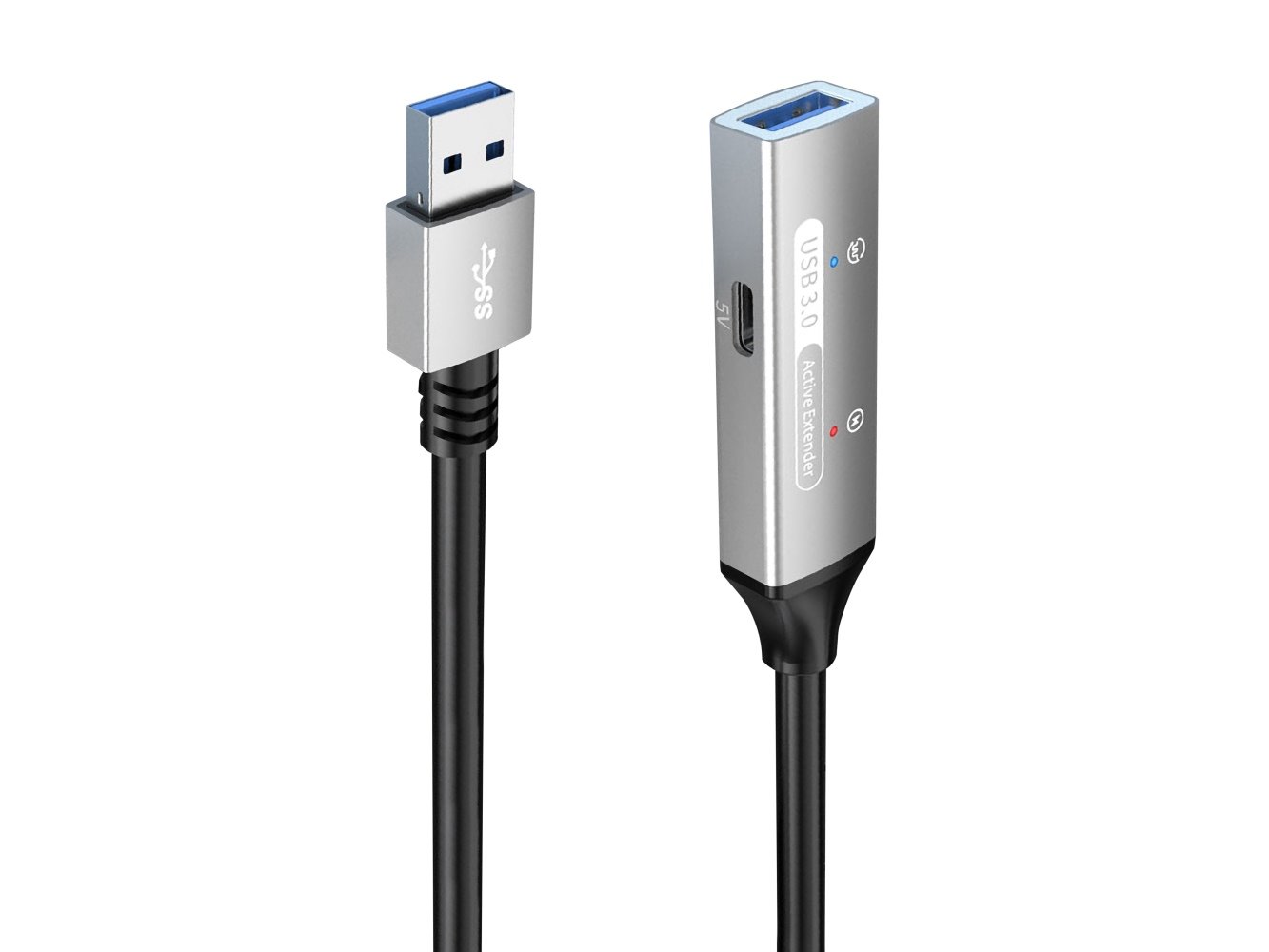 PremiumCord USB 3.2 repeater a prodlužovací kabel