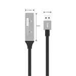 PremiumCord USB 3.2 repeater a prodlužovací kabel Male-Female, 5Gbps Aluminium 10m