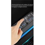 PremiumCord USB 3.2 Superspeed HUB 4-portový s vypínači portů