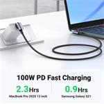 PremiumCord USB-C 2x zahnutý kabel ku31cj3