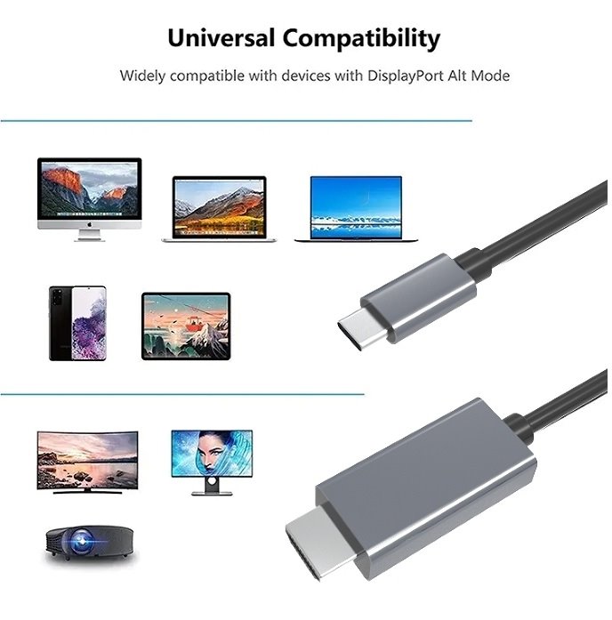 PremiumCord USB-C na HDMI kabel 2m