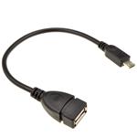 PremiumCord USB redukce kabel USB-A/female - microUSB/male 20cm OTG