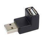 PremiumCord USB redukcia A-A, samec/samica 90°