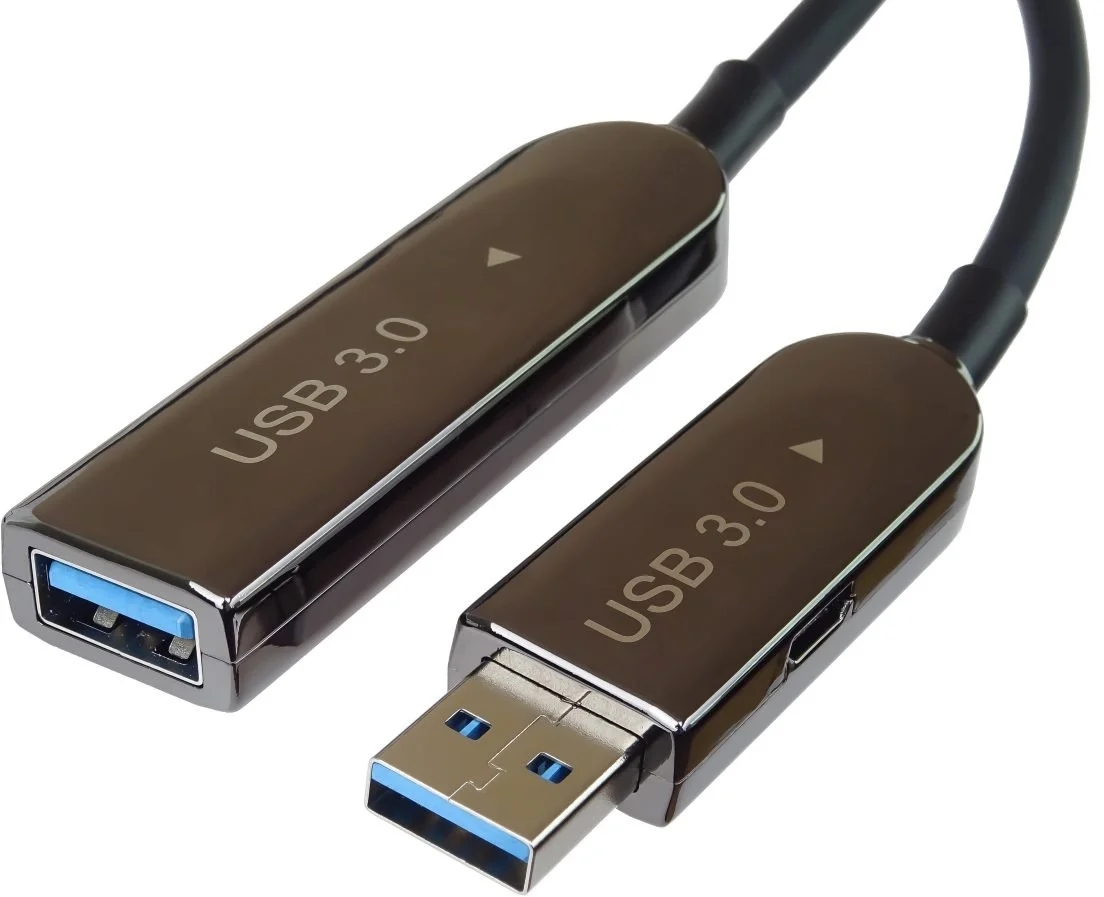 PremiumCord USB3.0 + 2.0 predlžovací optický AOC kábel A/Male - A/Female 30 m