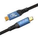 PremiumCord USB4 verzia 2.0 80Gbps 16K 60Hz 240W kábel Thunderbolt 3 a 4 0,8 m