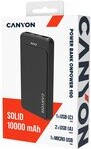 Prenosná nabíjačka CANYON OnPower 100 10 000 mAh, čierna