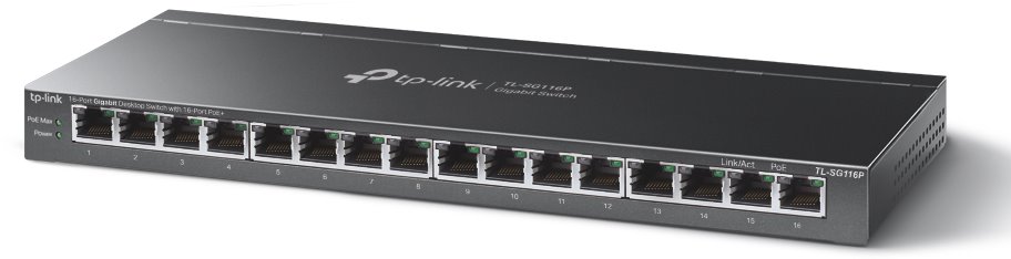 Prepínač TP-Link TL-SG116P PoE
