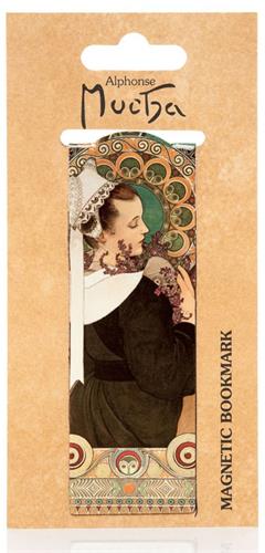 PRESCO Magnetická záložka Alfons Mucha – Heather 