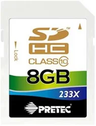 Pretec SDHC 8GB class 10 ( 31MB/s, 11MB/s )