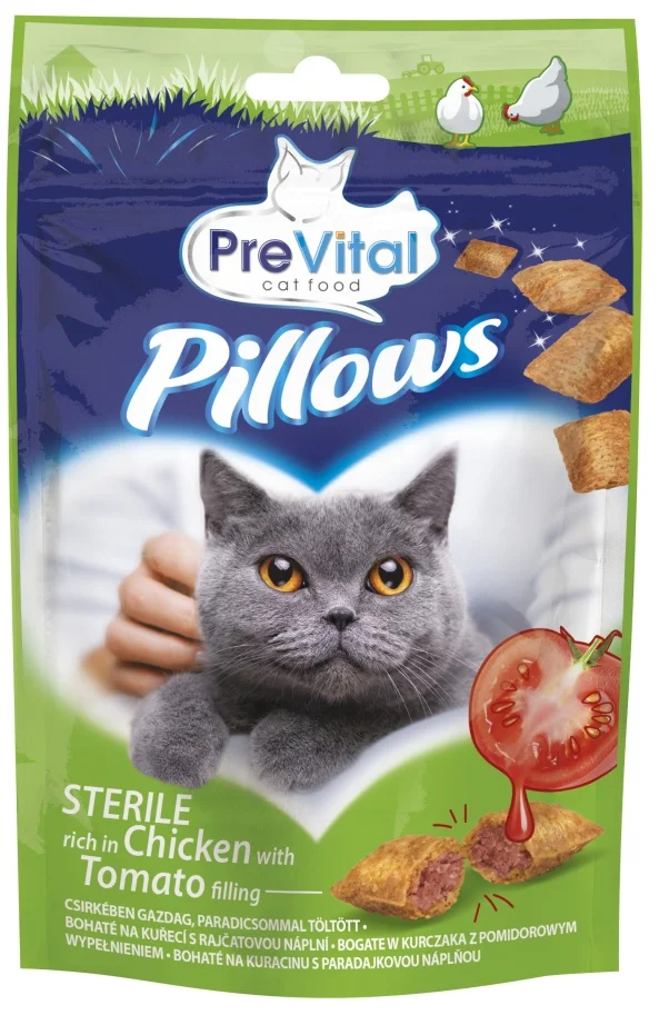 PreVital Snack Sterile polštářky kuřecí s rajčaty 60 g