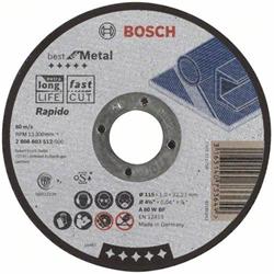 Priamy nôž Bosch Expert pre Inox - Rapido, 115 mm, 1,0 mm, 22,23 mm