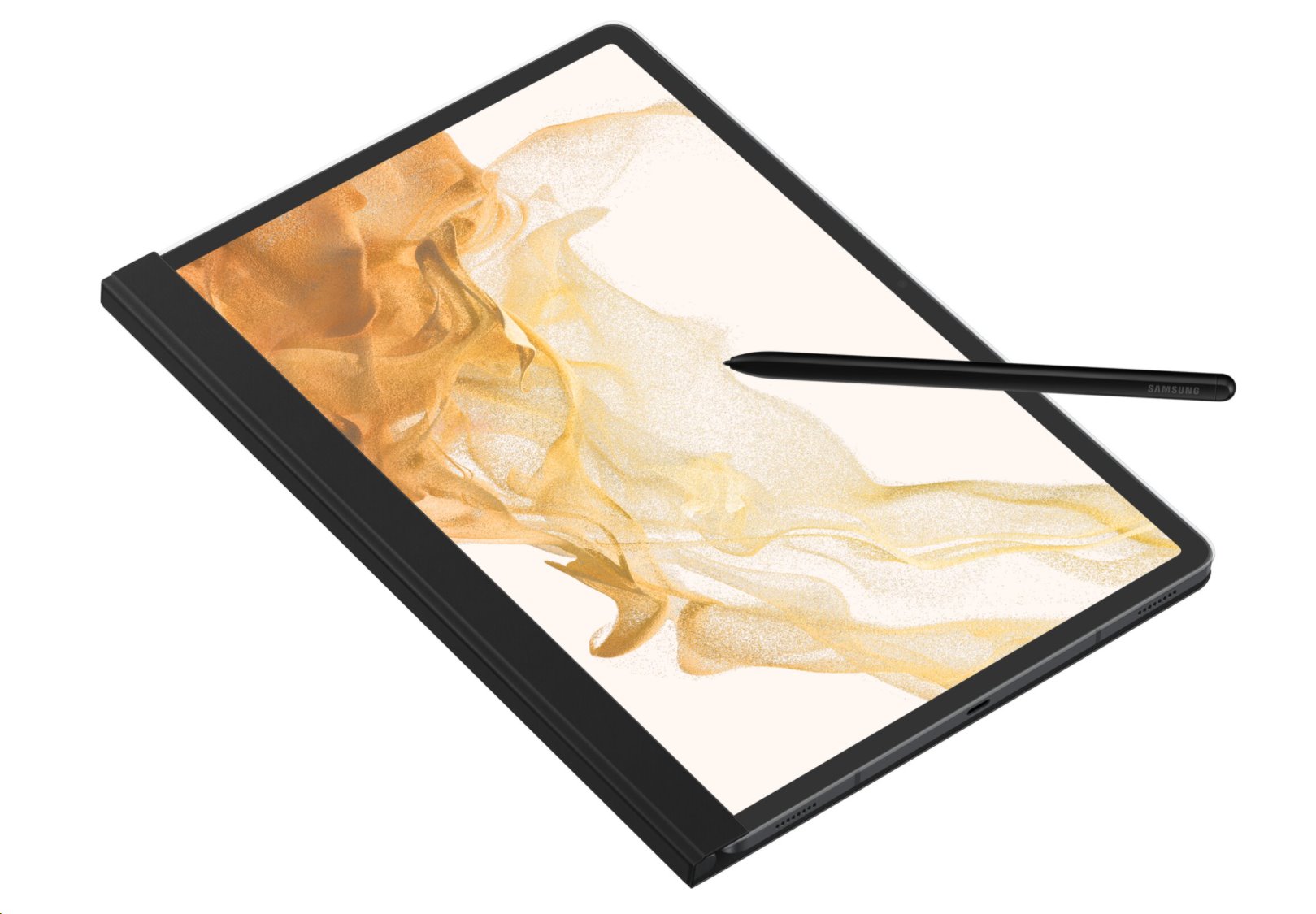 Priehľadné puzdro Samsung Note View EF-ZX800P pre Galaxy Tab S7 /S7 FE/S8 čierne