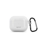 Priehľadný kryt Epico Airpods 3 - biely priehľadný