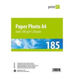 PRINT IT Paper Photo A4 185 g/m2 Mate 20pck/BAL PI-84 - Spotřební materiál