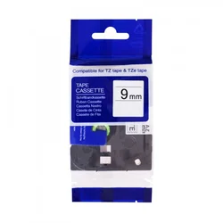 PRINTLINE kompatibilní páska s Brother HSe-221, 9mm, černý tisk/ bílý podklad, bužírka PLTB109 - Pásky a štítky