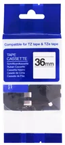 PRINTLINE kompatibilní páska s Brother TZE-S661, 36mm, černý tisk/žlutý podklad, ext. adh. PLTB85 - Pásky a štítky