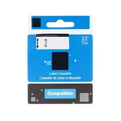 PRINTLINE kompatibilní páska s DYMO, 45800 S0720820,19mm,7m, černý tisk/průhl. podklad, D1