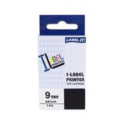 PRINTLINE kompatibilný páska s Casio, XR-9RD1, 9mm, 8m, čierna tlač/červený podkl. PLTC15