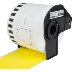 PRINTLINE kompatibilný s Brother DK-44605, žltá papierová rolka, ľahko vyberateľná 62x30,48m