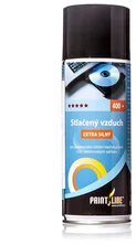 PRINTLINE Stlačený vzduch 400ml, extra silný, hořlavý