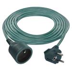 Prodlužovací kabel 5m / 1 zásuvka / zelený / PVC / 1mm2