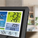 Profesionálna meteorologická stanica Solight, prehľadné a dizajnové zobrazenie, tlak, teplota, vlhkosť, zrážky, vietor